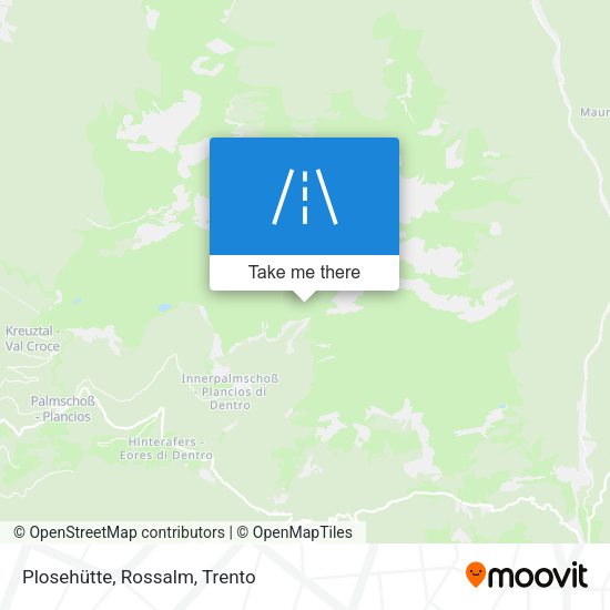 Plosehütte, Rossalm map