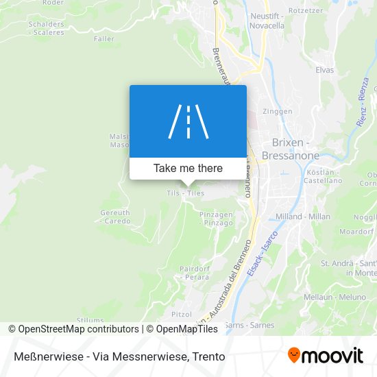 Meßnerwiese - Via Messnerwiese map