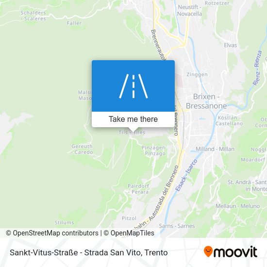 Sankt-Vitus-Straße - Strada San Vito map