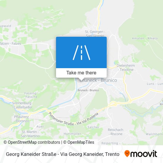 Georg Kaneider Straße - Via Georg Kaneider map