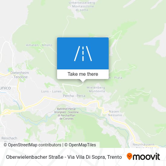 Oberwielenbacher Straße - Via Vila Di Sopra map