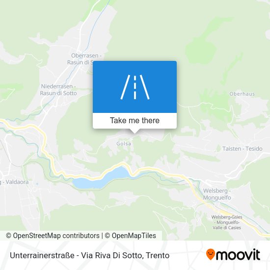 Unterrainerstraße - Via Riva Di Sotto map