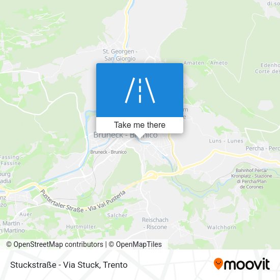Stuckstraße - Via Stuck map