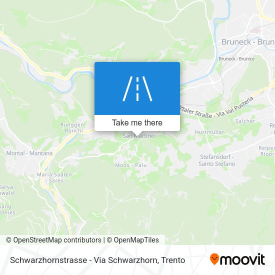 Schwarzhornstrasse - Via Schwarzhorn map