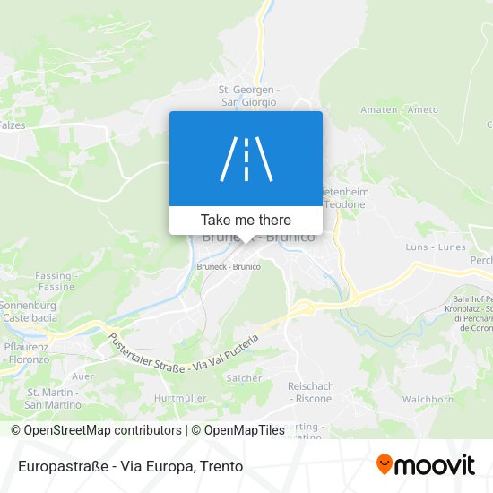 Europastraße - Via Europa map