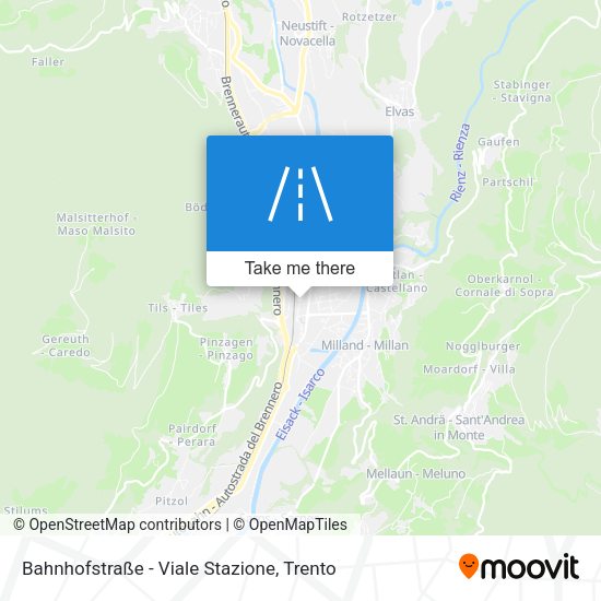 Bahnhofstraße - Viale Stazione map