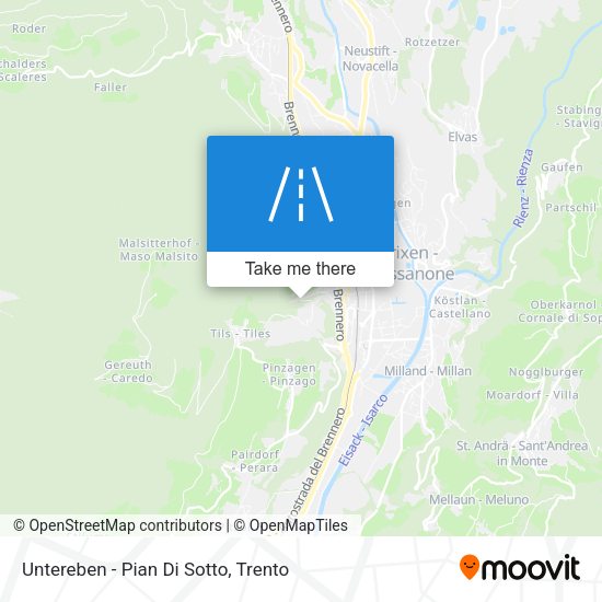 Untereben - Pian Di Sotto map