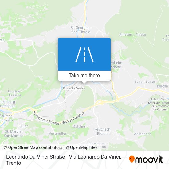 Leonardo Da Vinci Straße - Via Leonardo Da Vinci map