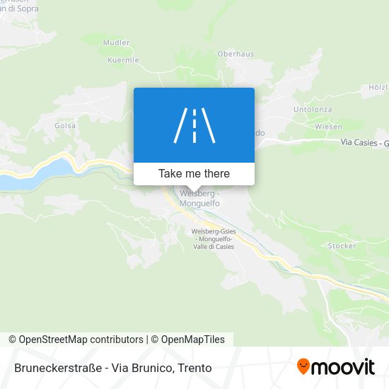 Bruneckerstraße - Via Brunico map