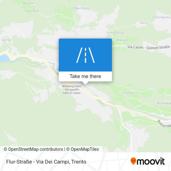 Flur-Straße - Via Dei Campi map