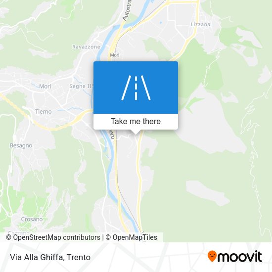 Via Alla Ghiffa map