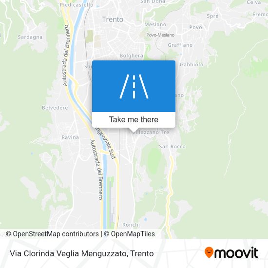 Via Clorinda Veglia Menguzzato map