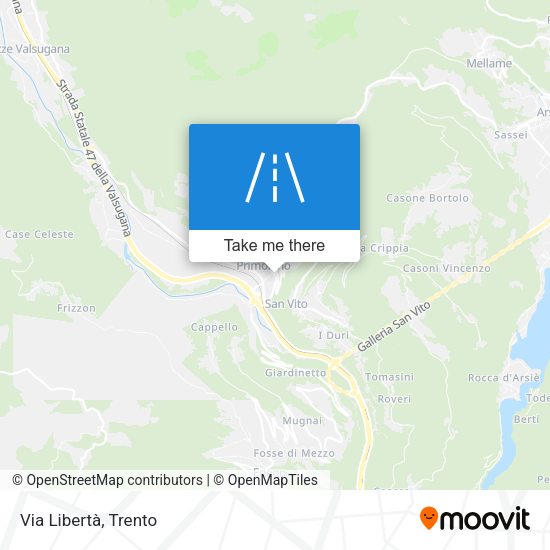Via Libertà map