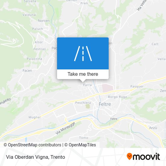 Via Oberdan Vigna map