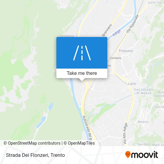 Strada Dei Flonzeri map