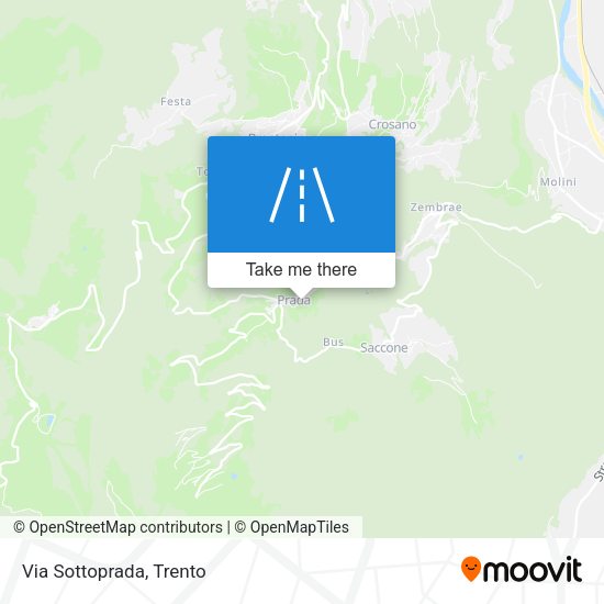 Via Sottoprada map