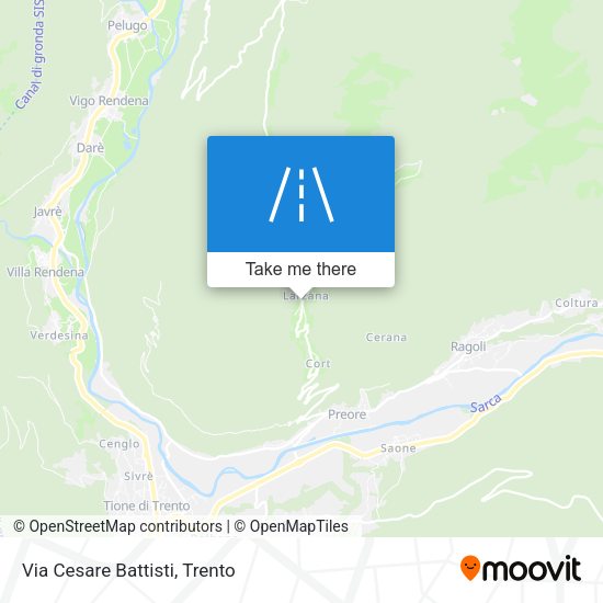 Via Cesare Battisti map