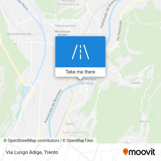 Via Lungo Adige map