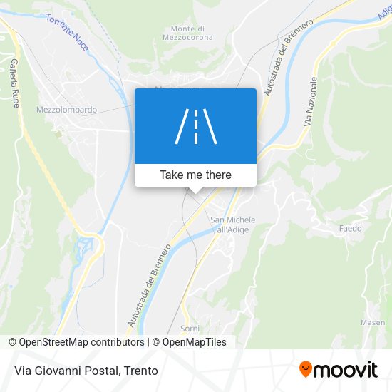 Via Giovanni Postal map