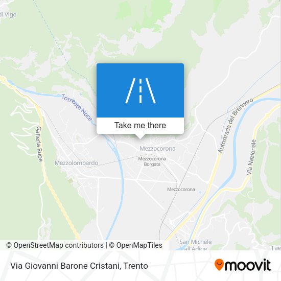 Via Giovanni Barone Cristani map