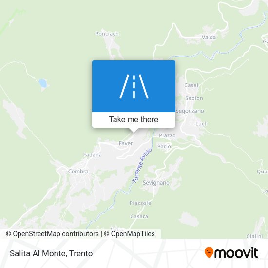 Salita Al Monte map