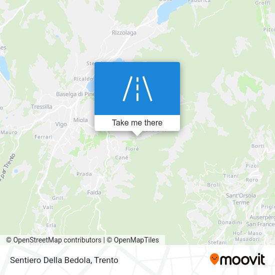Sentiero Della Bedola map