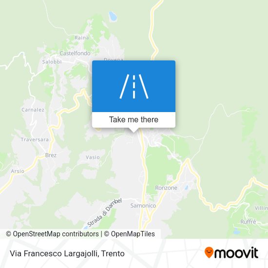 Via Francesco Largajolli map