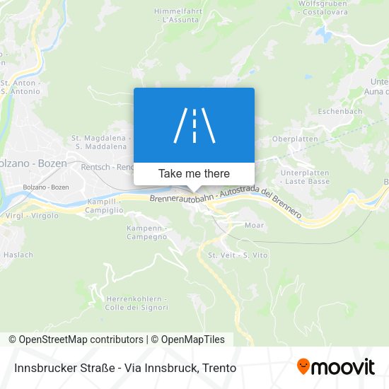 Innsbrucker Straße - Via Innsbruck map