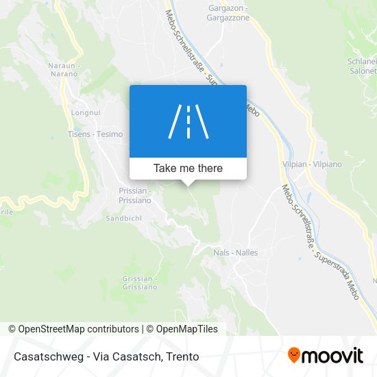 Casatschweg - Via Casatsch map