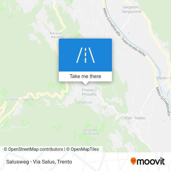 Salusweg - Via Salus map