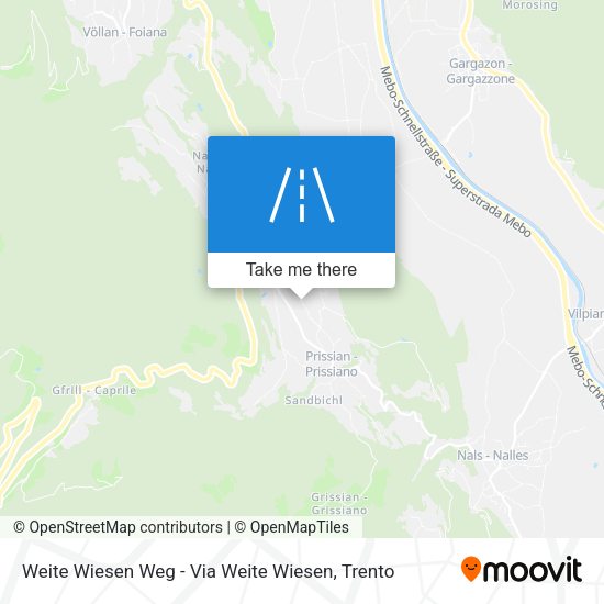 Weite Wiesen Weg - Via Weite Wiesen map