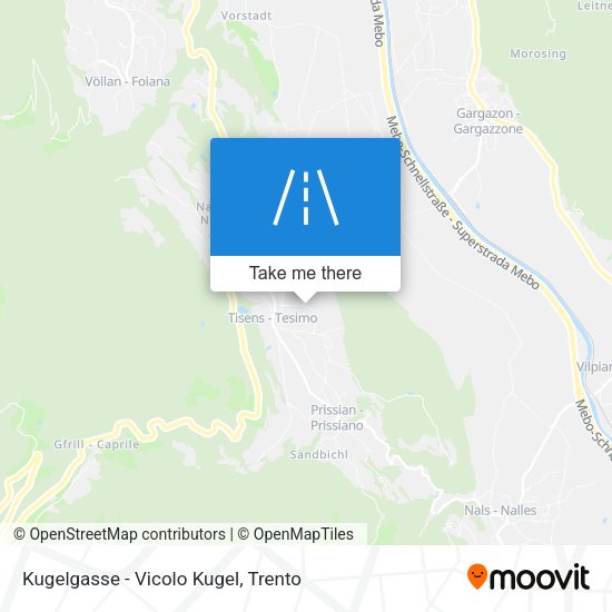 Kugelgasse - Vicolo Kugel map