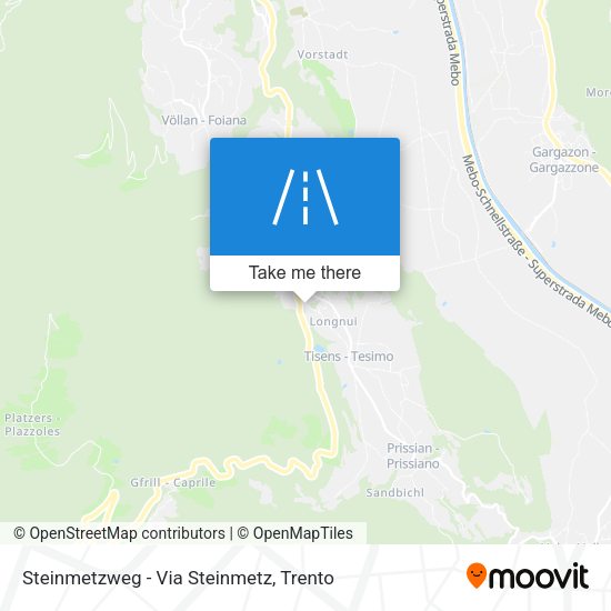 Steinmetzweg - Via Steinmetz map