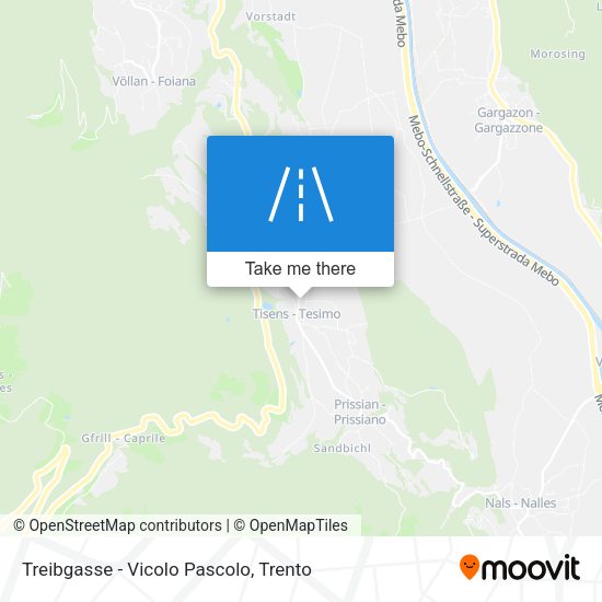 Treibgasse - Vicolo Pascolo map
