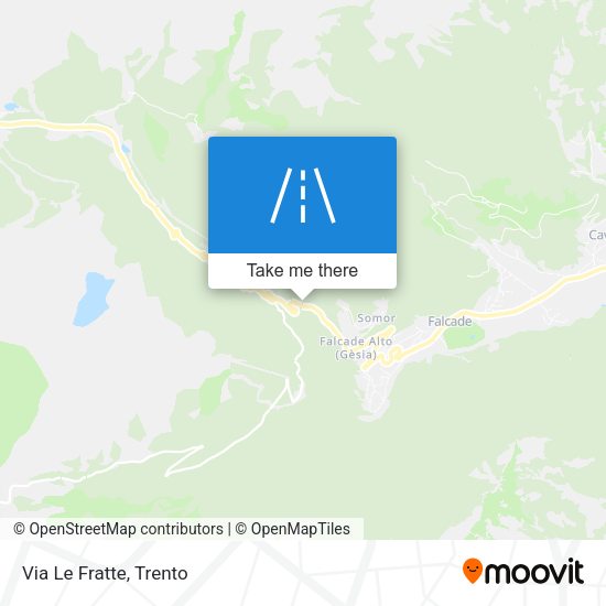 Via Le Fratte map