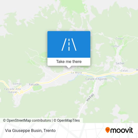 Via Giuseppe Busin map