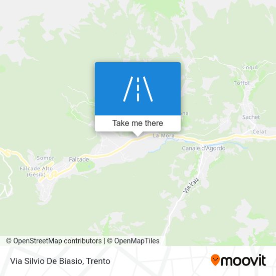 Via Silvio De Biasio map