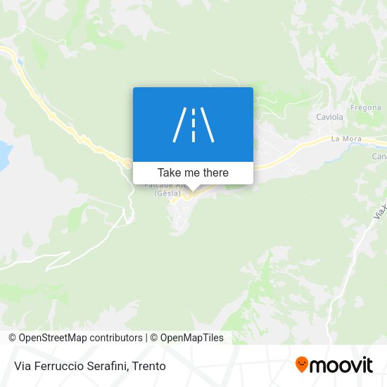 Via Ferruccio Serafini map