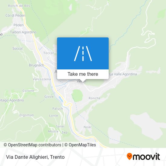 Via Dante Alighieri map