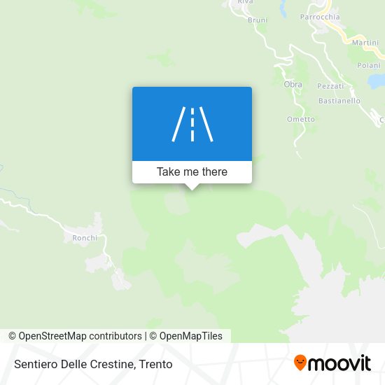 Sentiero Delle Crestine map