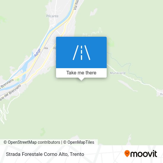 Strada Forestale Corno Alto map