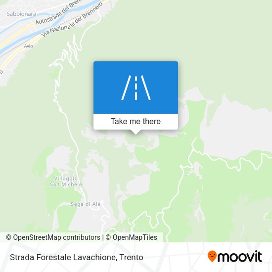 Strada Forestale Lavachione map