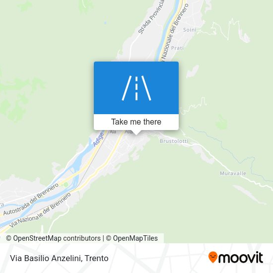 Via Basilio Anzelini map