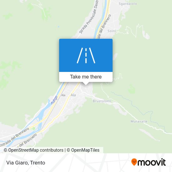Via Giaro map