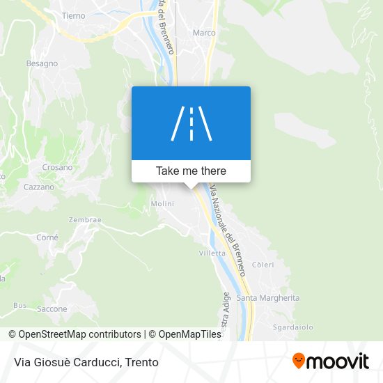 Via Giosuè Carducci map