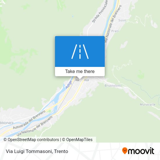 Via Luigi Tommasoni map