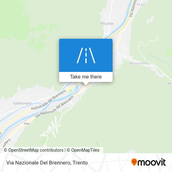 Via Nazionale Del Brennero map