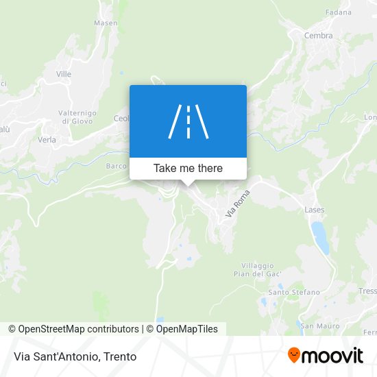 Via Sant'Antonio map