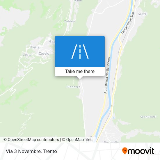 Via 3 Novembre map