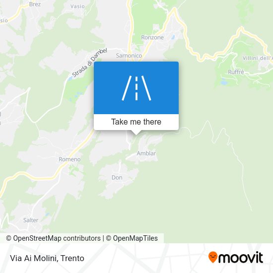 Via Ai Molini map